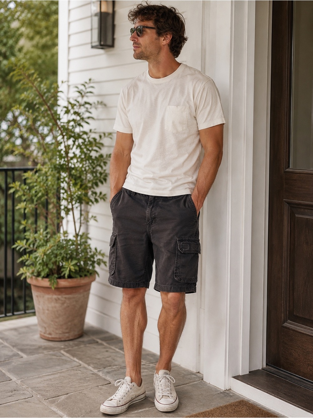 Schmidt Workwear Black Cargo Shorts Men’s 36 Cotton Utility Workwear